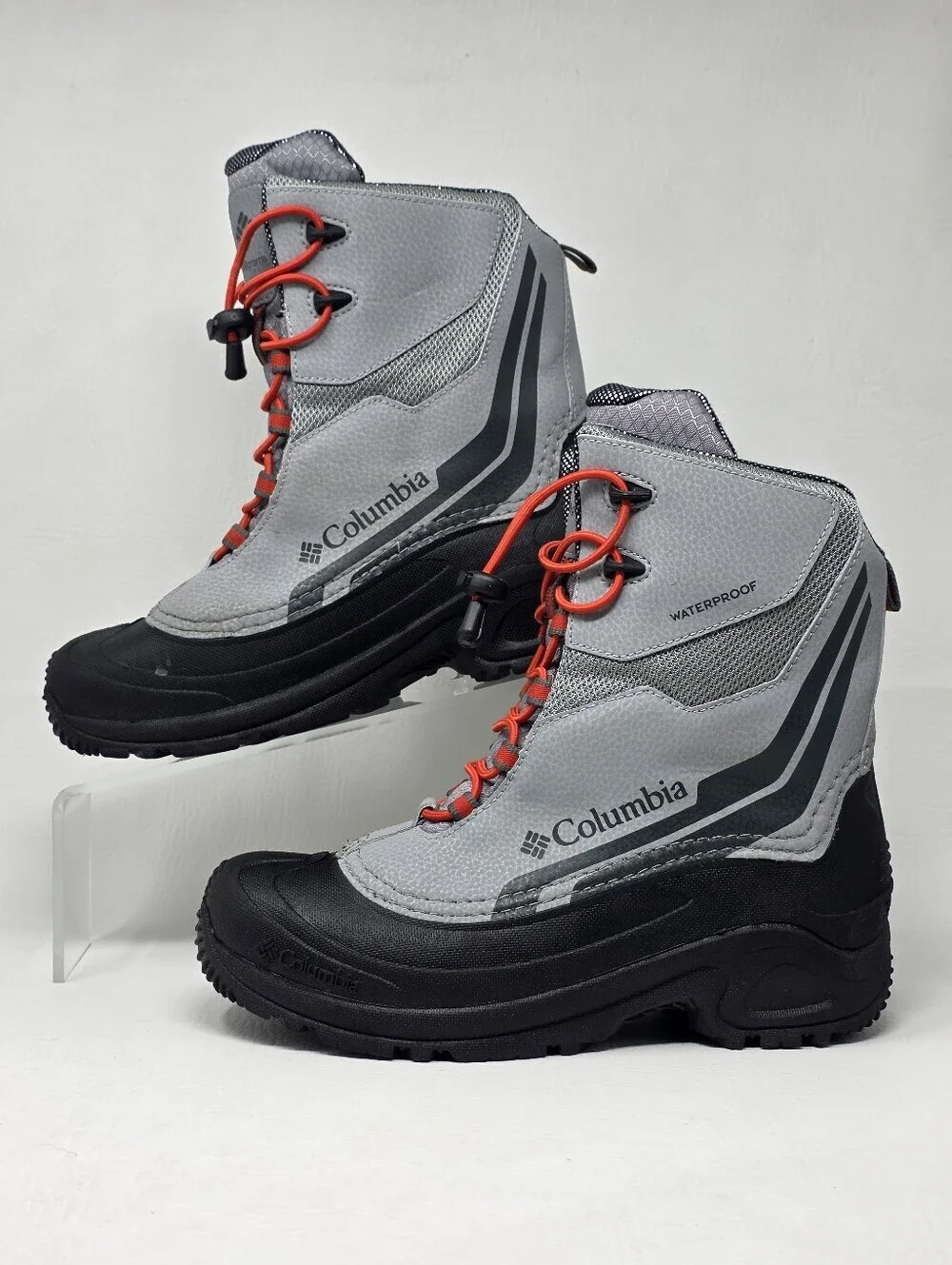 Columbia Youth Bugaboot Plus Iv Omni Heat Snow Boot Gray Boys Size 6 Pre-owned